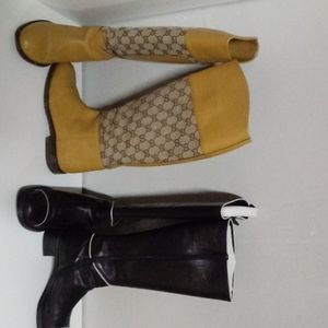 Gucci riding boots size 8 ,Prada boots size 37 1/2
